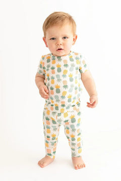 McGuire Basic Short Sleeve Pajama - Lush Lemon - Children&