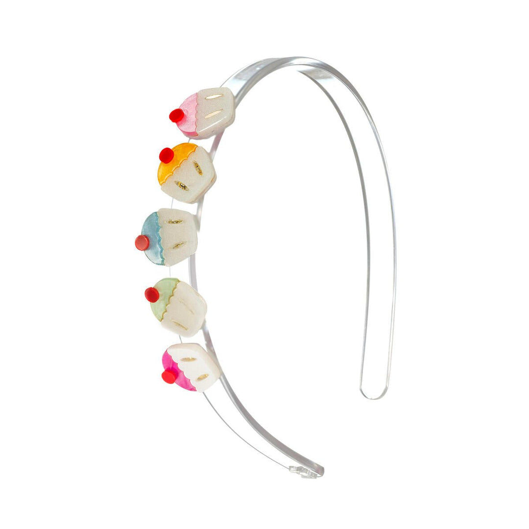 Mini Cupcakes Pearlized Headband - Lush Lemon - Children's Accessories - Lilies & Roses - 134231113423