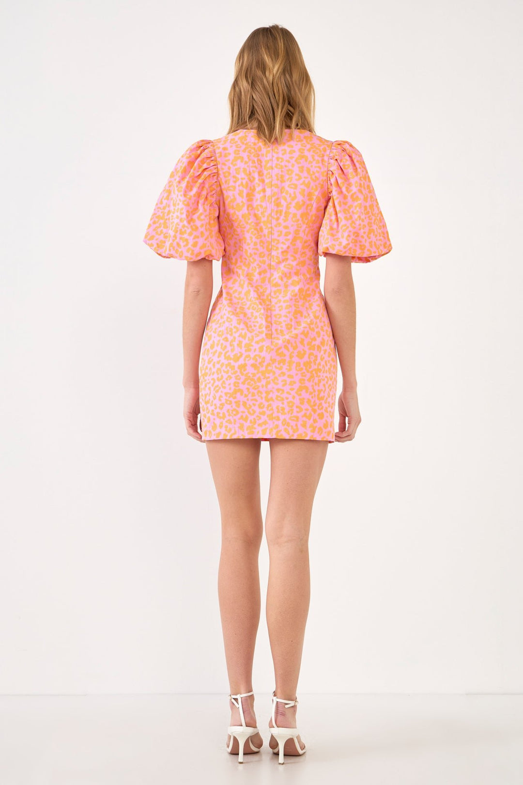 endless rose puff sleeve mini dress Endless Rose Floral Puff Sleeve Mini Dress XS Multicolor