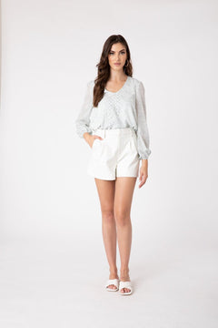 Modern Tailor Short White Croc - Lush Lemon - Women&