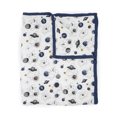 Muslin Quilted Throw Blanket - Lush Lemon - Children&