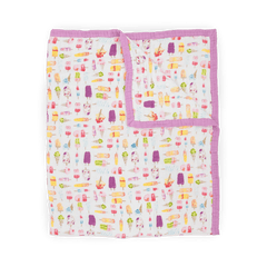 Muslin Quilted Throw Blanket - Lush Lemon - Children&
