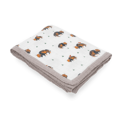 Muslin Quilted Throw Blanket - Lush Lemon - Children&