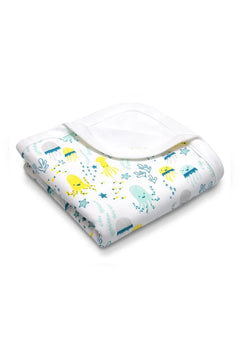 Organic Cotton Baby Blanket - Lush Lemon - Children&