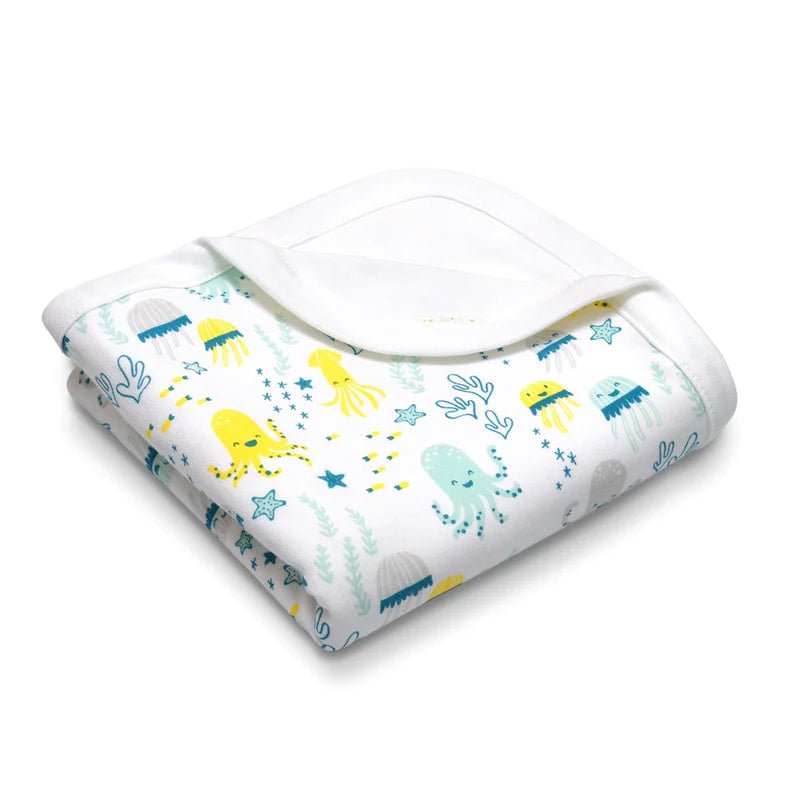 Organic Cotton Baby Blanket - Lush Lemon - Children's Accessories - Apple Park - 10481