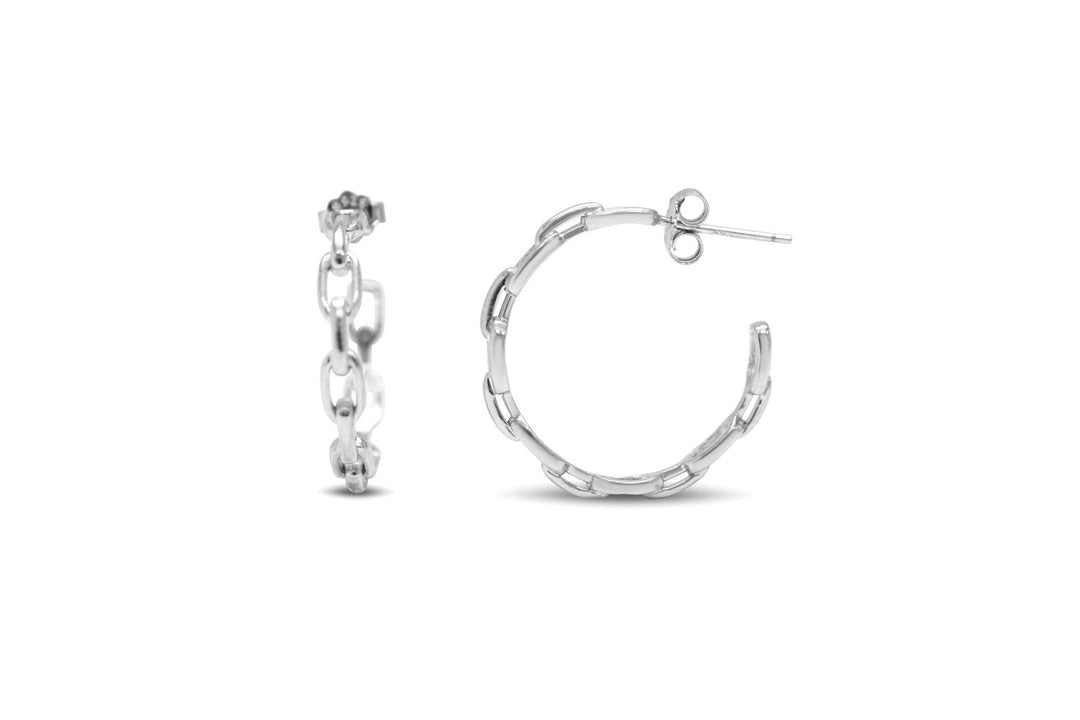 Paperclip Hoop Earrings 25MM - Lush Lemon - Women's Accessories - Stia - 794094041710