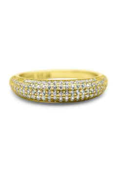 Pave Dome Ring - Lush Lemon - Women&