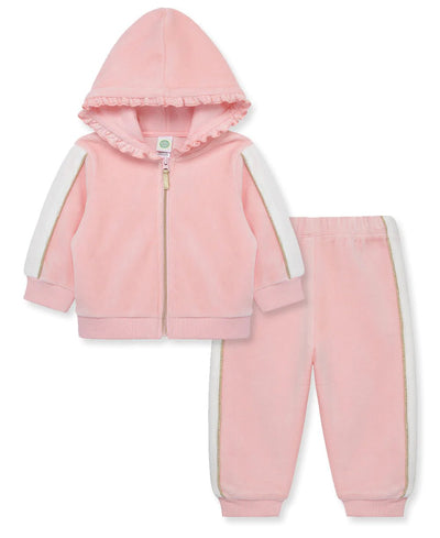 Pink Shine 2Pc Hoodie Set - Lush Lemon - Children's Clothing - Little Me - 745644983905