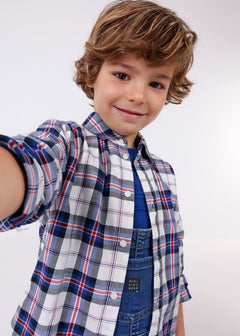 Plaid Button Up Toddler - Lush Lemon - Children&