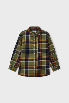 Plaid Button Up Toddler - Lush Lemon - Children&