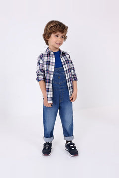 Plaid Button Up Toddler - Lush Lemon - Children&