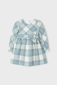 Plaid Dress W/Bow - Lush Lemon - Children&