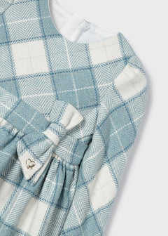 Plaid Dress W/Bow - Lush Lemon - Children&