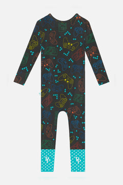 Player One Convertible Footie - Lush Lemon - Children&