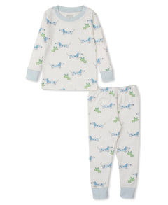 Puppy Love Pajama Set Boys - Lush Lemon - Kissy Kissy - 195165182392