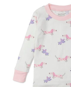 Puppy Love Pajama Set Girls - Lush Lemon - Kissy Kissy - 195165182712