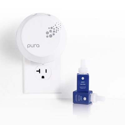 Pura Smart Home Diffuser Kit W/Volcano - Lush Lemon - Bath Products - Capri Blue - 617018012552