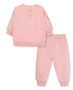 Rainbow Sweatshirt Set - Lush Lemon - Children&