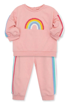 Rainbow Sweatshirt Set - Lush Lemon - Children&