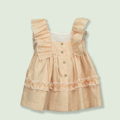 Ruffle Strap Dress Artemisa Orange - Lush Lemon - Women&