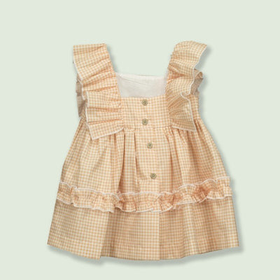 Ruffle Strap Dress Artemisa Orange - Lush Lemon - Women's Clothing - Babidu - 8434394797314
