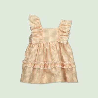 Ruffle Strap Dress Artemisa Orange - Lush Lemon - Women's Clothing - Babidu - 8434394797314