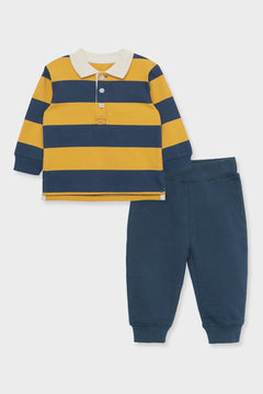 Rugby LS Polo Set - Lush Lemon - Children&