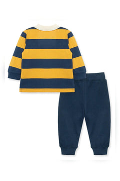 Rugby LS Polo Set - Lush Lemon - Children&