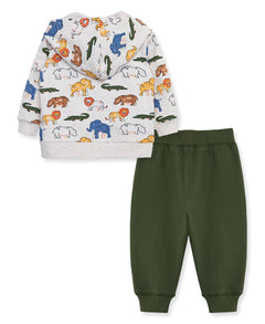 Safari 2Pc Hoodie Set - Lush Lemon - Children&