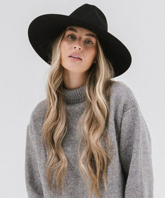 Scottie Wide Brim Fedora - Lush Lemon - Women&