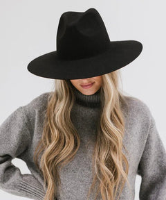 Scottie Wide Brim Fedora - Lush Lemon - Women&