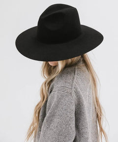 Scottie Wide Brim Fedora - Lush Lemon - Women&