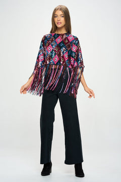 Sequin Concrete Cow Girl Top - Lush Lemon - Women&