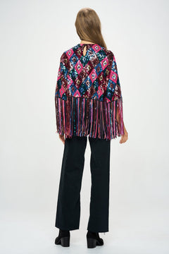 Sequin Concrete Cow Girl Top - Lush Lemon - Women&