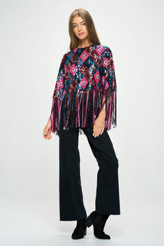 Sequin Concrete Cow Girl Top - Lush Lemon - Women&