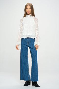 Sequin String Semiformal Top - Lush Lemon - Women&