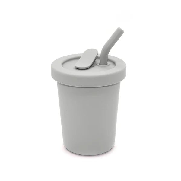 Silicone Straw Cup 8 OZ - Lush Lemon - Children's Accessories - Nouka - 628678485426