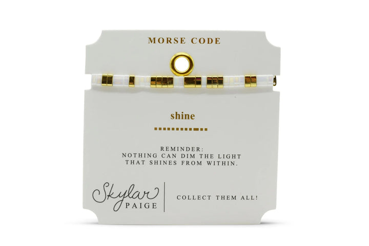 Skylar Paige Morris Code Bracelet - Lush Lemon - Women's Accessories - Skylar Paige - 786032100894