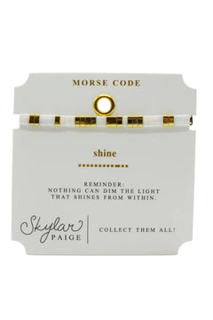Skylar Paige Morris Code Bracelet - Lush Lemon - Women&