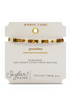 Skylar Paige Morris Code Bracelet - Lush Lemon - Women&