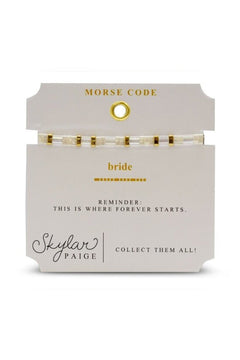 Skylar Paige Morris Code Bracelet - Lush Lemon - Women&