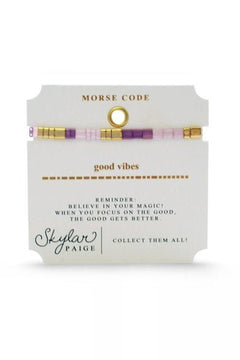 Skylar Paige Morris Code Bracelet - Lush Lemon - Women&