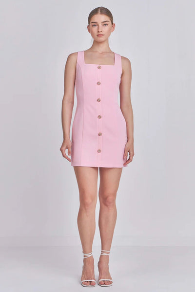 Sleeveless Suit Mini Dress - Lush Lemon - Women's Clothing - Endless Rose - 192934499927