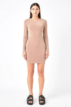 Slinky Mini Dress - Lush Lemon - Women&