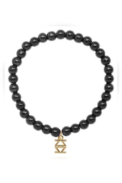 Small Glass Bead Stretch Bracelet - Lush Lemon - Women&