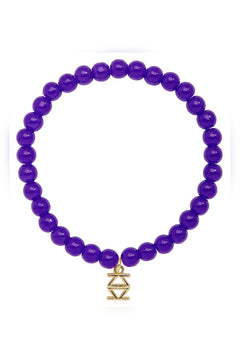 Small Glass Bead Stretch Bracelet - Lush Lemon - Women&