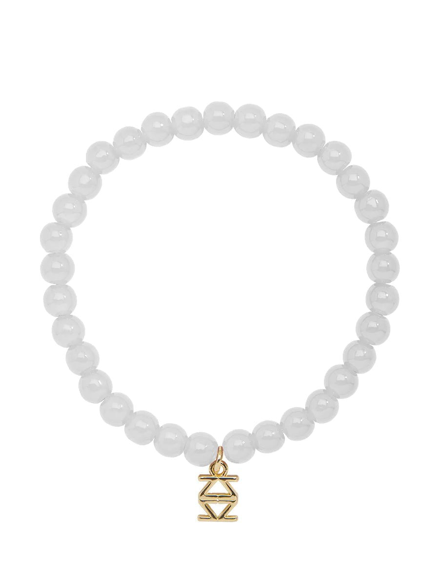 Small Glass Bead Stretch Bracelet - Lush Lemon - Women's Accessories - Zenzii - 11564
