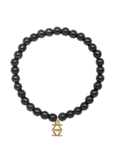 Small Glass Bead Stretch Bracelet - Lush Lemon - Women's Accessories - Zenzii - 11565