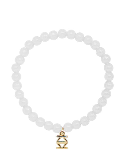 Small Glass Bead Stretch Bracelet - Lush Lemon - Women's Accessories - Zenzii - 11568