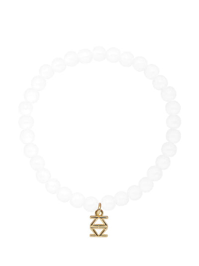 Small Glass Bead Stretch Bracelet - Lush Lemon - Women's Accessories - Zenzii - 11585